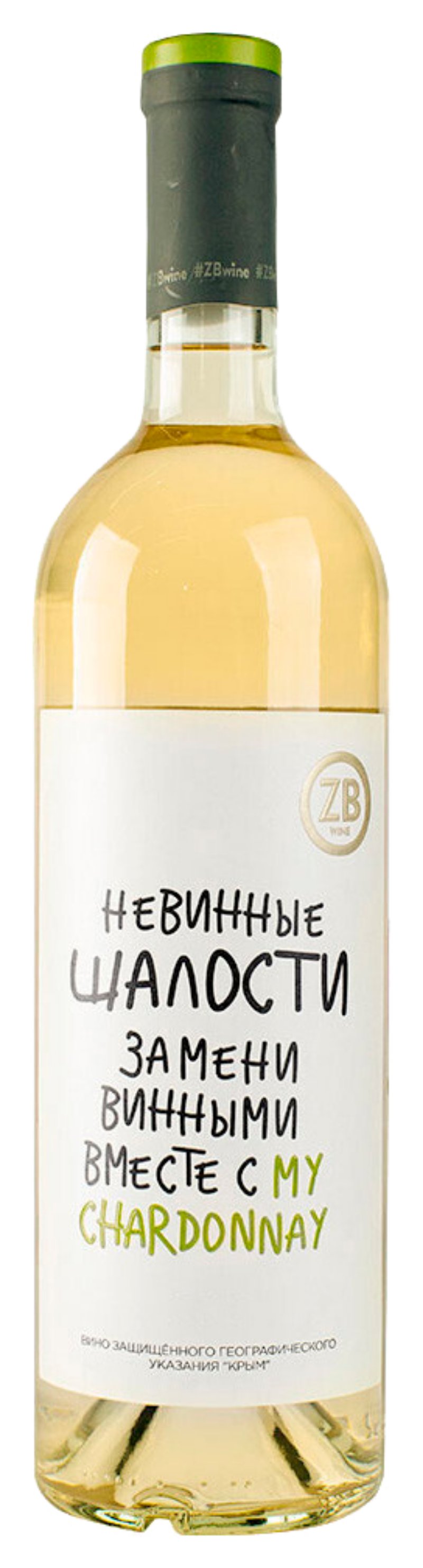 Вино ЗБ Вайн Шардоне белое сух 12-13% ст/б 0.75л
