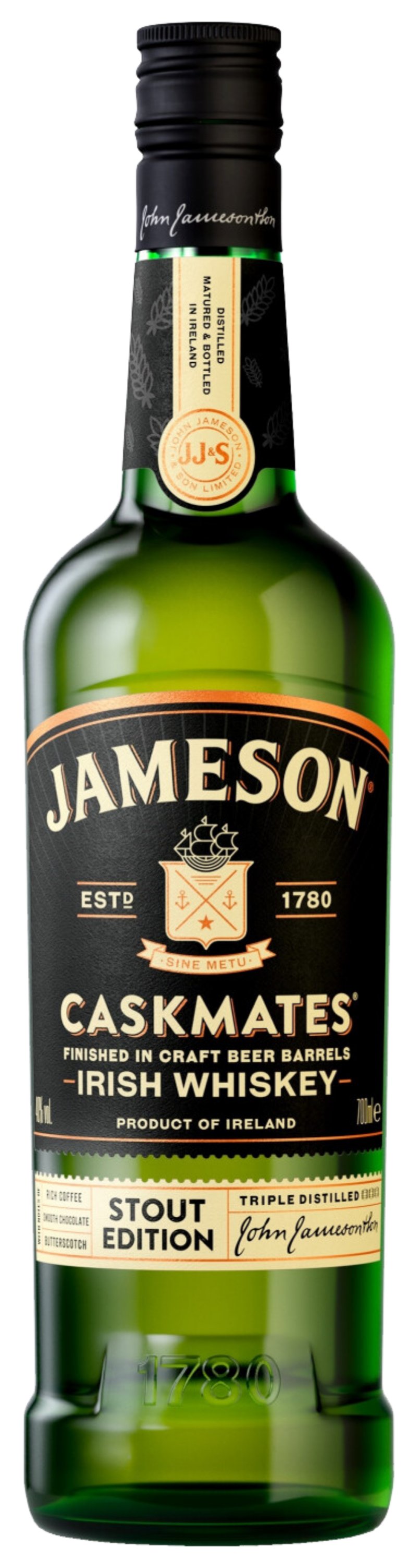 Виски ДЖЕМЕСОН Каскмейтс 40% ст/б 0.7л