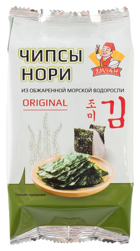 Чипсы-нори ЯМЧАН из обжаренной водоросли м/у 5г