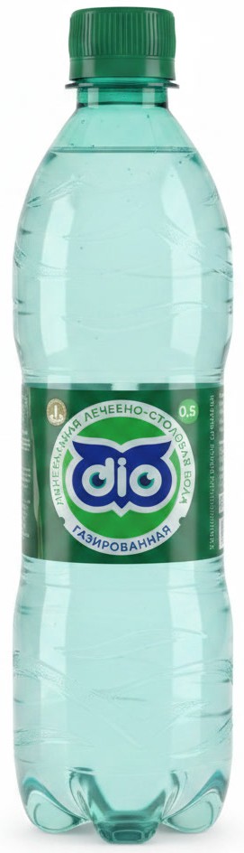 Вода питьевая ДИО лечебно-столовая газированная 0.5л