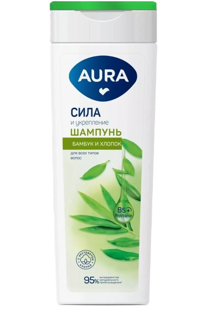 Шампунь АУРА Сила и укрепление 380мл