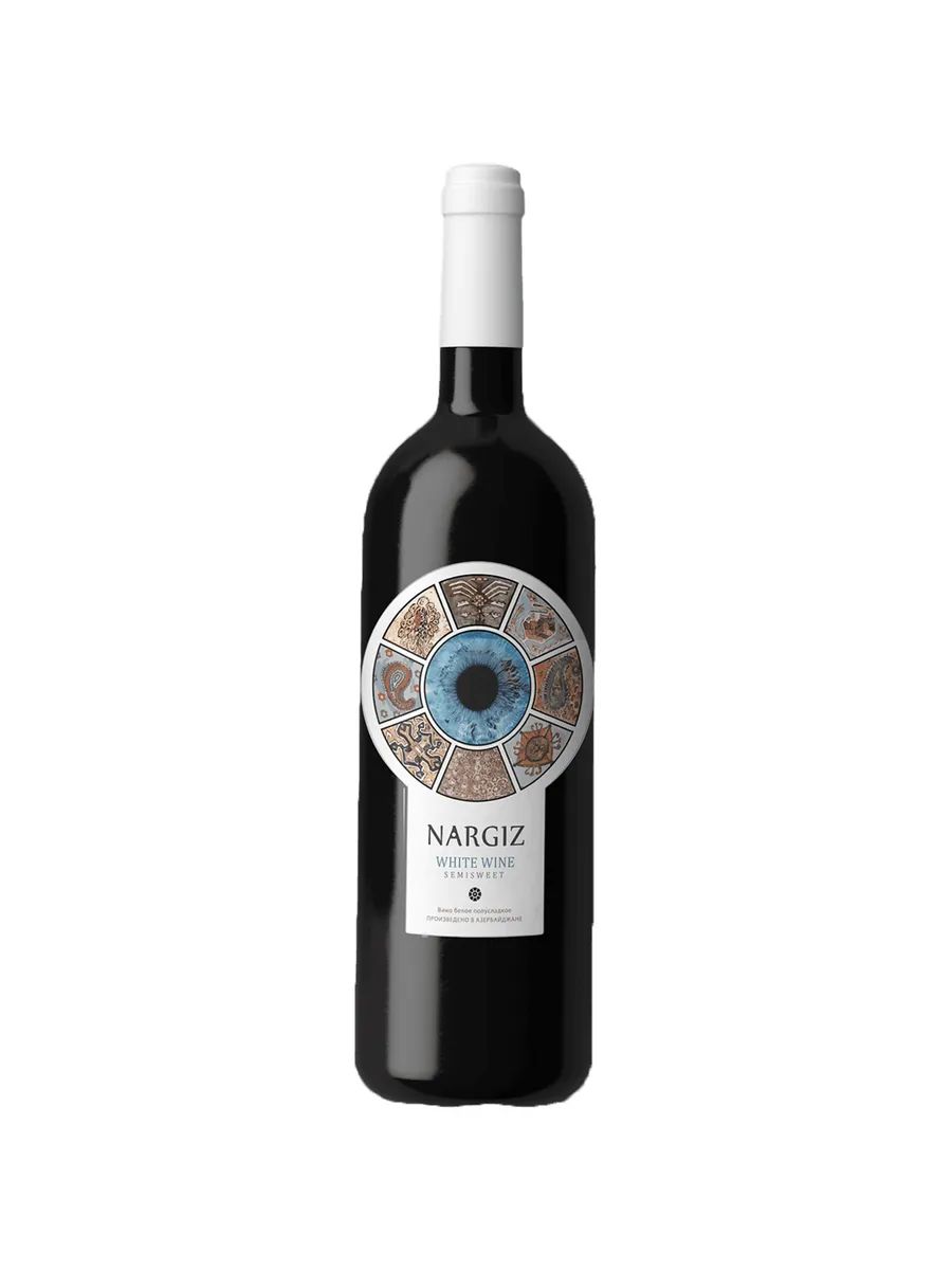 Вино НАРГИЗ белое п/сл 12% ст/б 0.75л