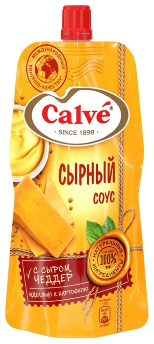 Соус КАЛЬВЕ сырный м/у 230г
