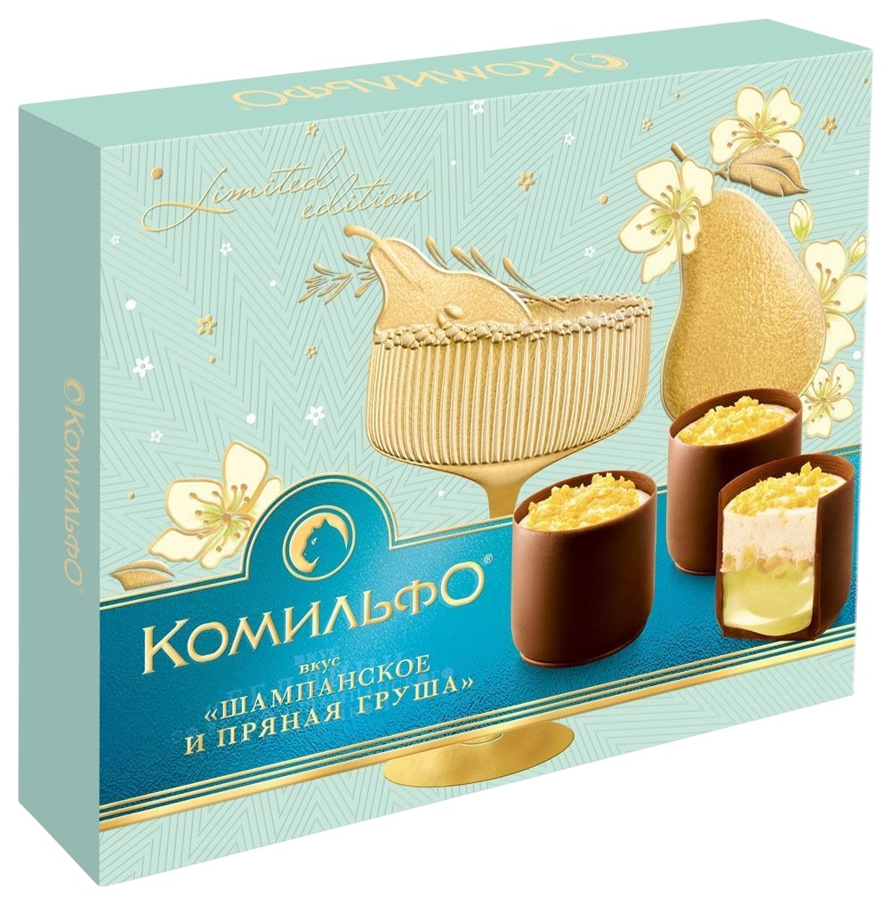 Набор конфет КОМИЛЬФО Шампанское и пряная груша 232г
