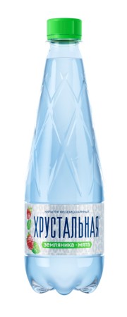 Вода ХРУСТАЛЬНАЯ земляника мята негазированная 0.5л