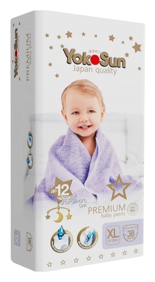 Подгузники-трусики ЙОКОСАН Премиум 12-20кг 38шт