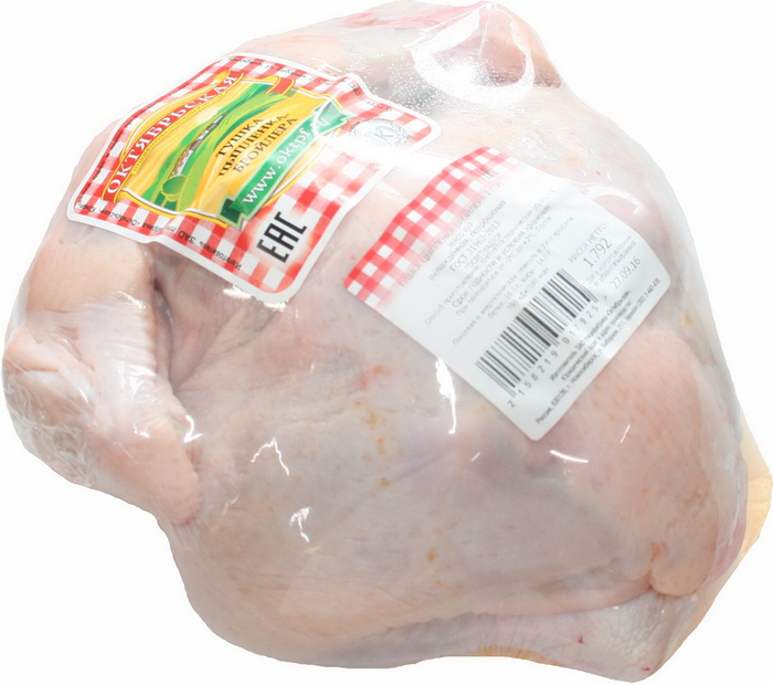 Тушка кур ОКТЯБРЬСКАЯ ПФ 1с с/м 1кг