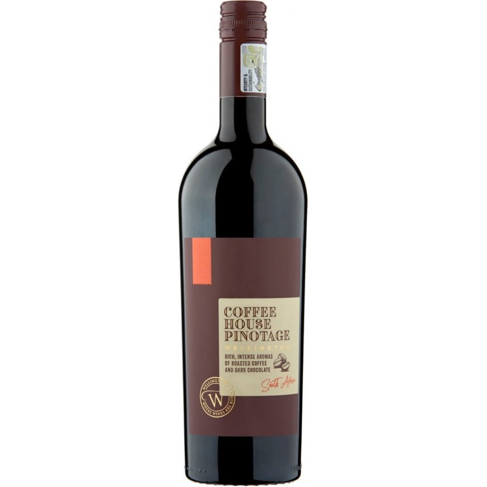 Вино КОФЕ ХАУС Пинотаж красное сух 14% ст/б 0.75л