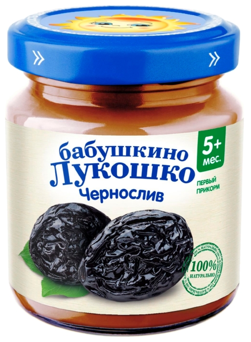 Пюре БАБУШКИНО ЛУКОШКО чернослив ст/б 100г