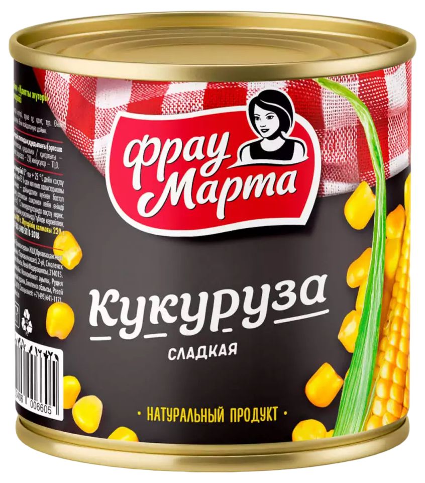 Кукуруза ФРАУ МАРТА ж/б 400г