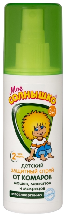 Спрей МОЕ СОЛНЫШКО детский защитный от комаров 100мл