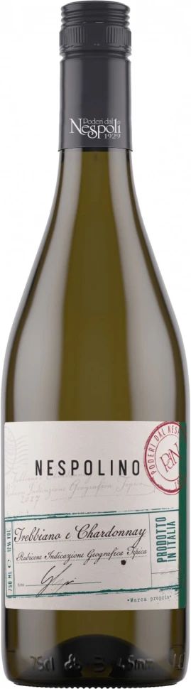 Вино НЕСПОЛИНО Треббиано Шардоне белое сух 12% ст/б 0.75л