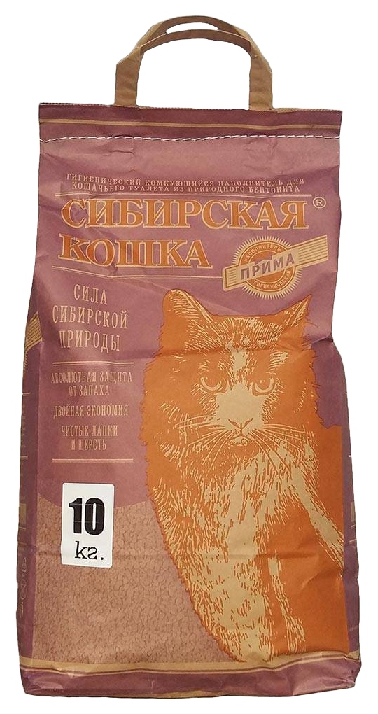 Наполнитель для туалета СИБИРСКАЯ КОШКА Прима комкующийся 5л