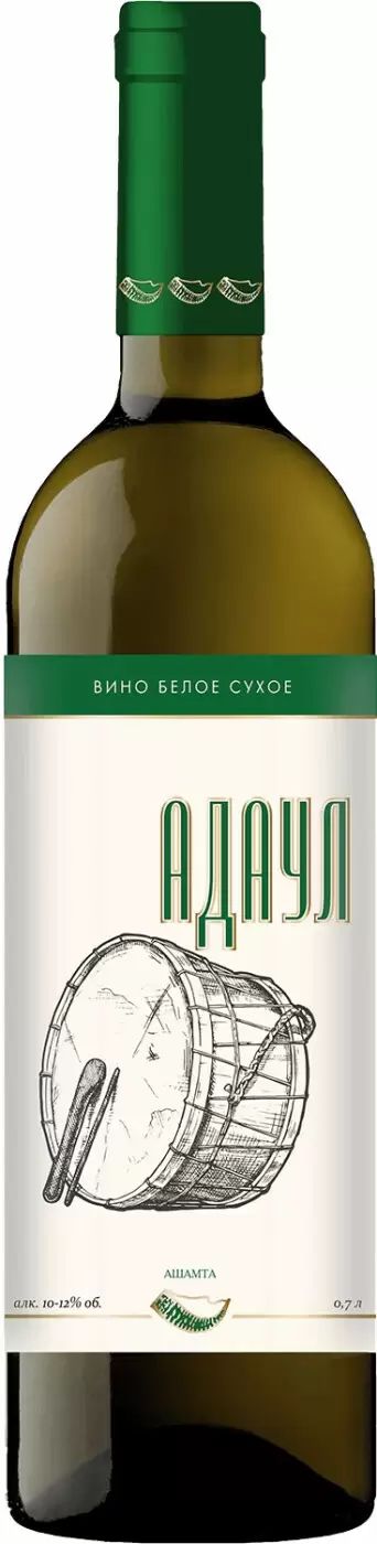 Вино АШАМТА Адаул белое сух 10-12% ст/б 0.7л