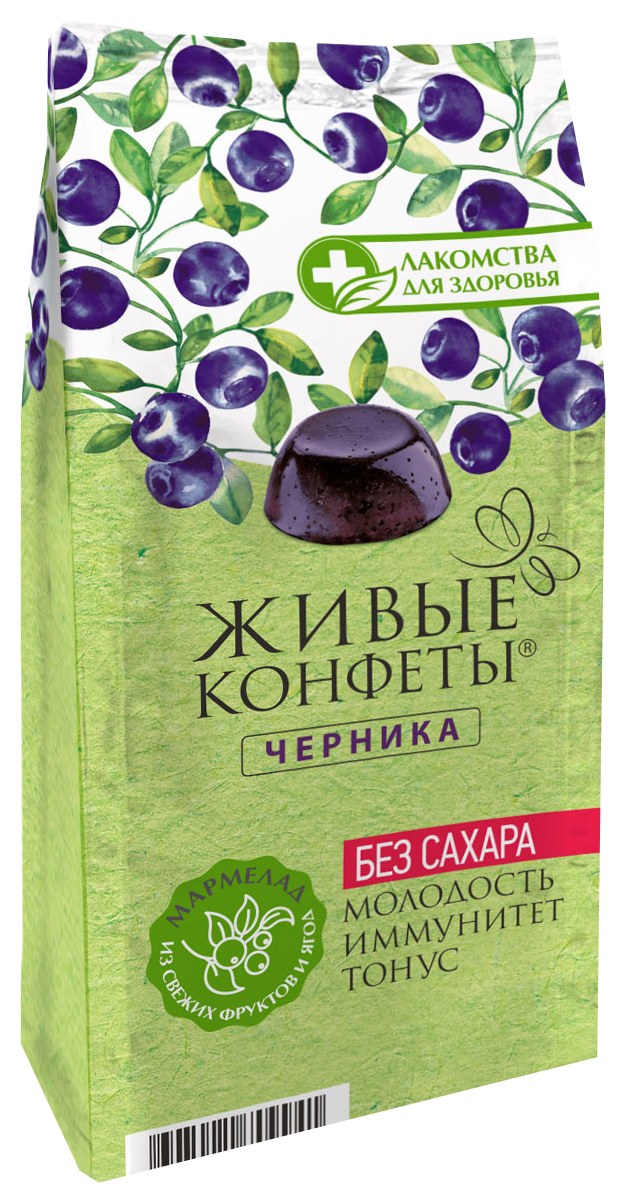Мармелад ЛАКОМСТВО ДЛЯ ЗДОРОВЬЯ Черника 170г