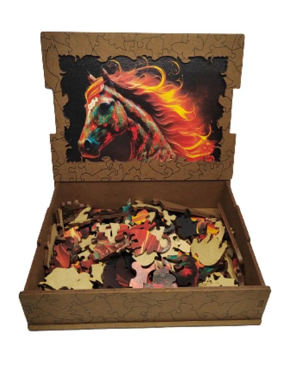 Пазл фигурный АПИЛКА Фантазия Огнегривый конь арт.ВзП17