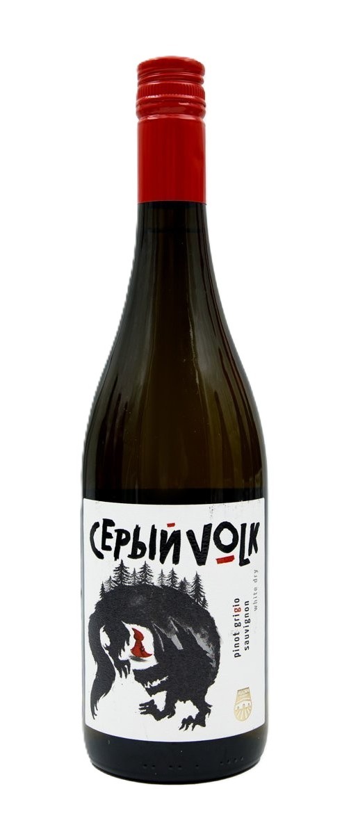 Вино АГОРА Серый Волк белое сух 11.5% ст/б 0.75л