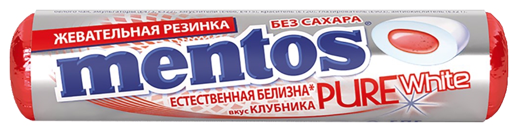 Жевательная резинка МЕНТОС Клубника 15.5г