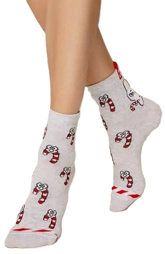 Носки женские КОНТЕ Элегант светло-серые р.23-25 арт.907