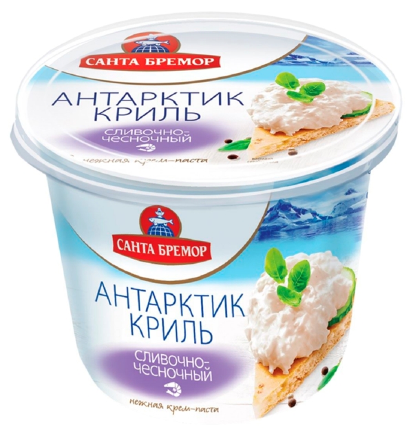 Паста САНТА БРЕМОР Антарктик-криль сливочно-чесночная 150г