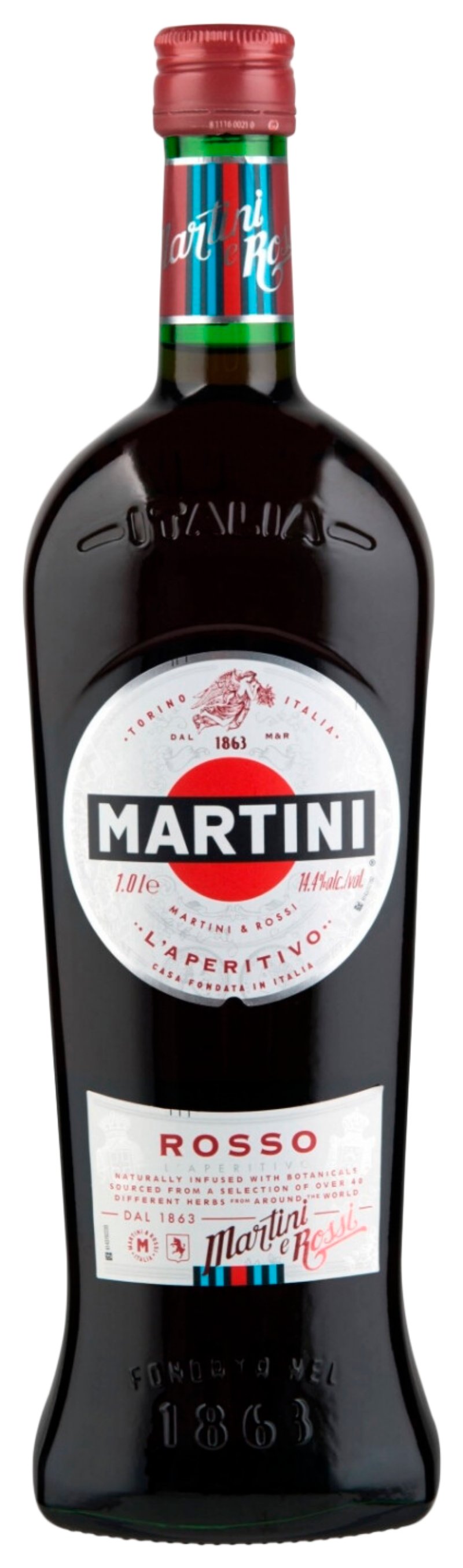 НВ Напиток ароматиз МАРТИНИ Россо виноградосодержащий сл 15% ст/б 1л