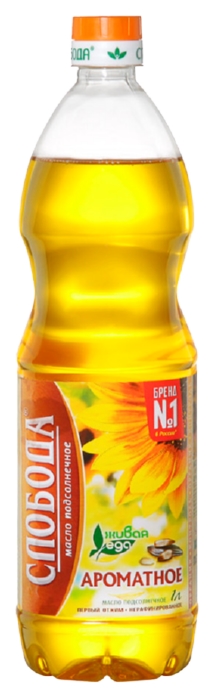 Масло подсолнечное СЛОБОДА нерафинированное 1л