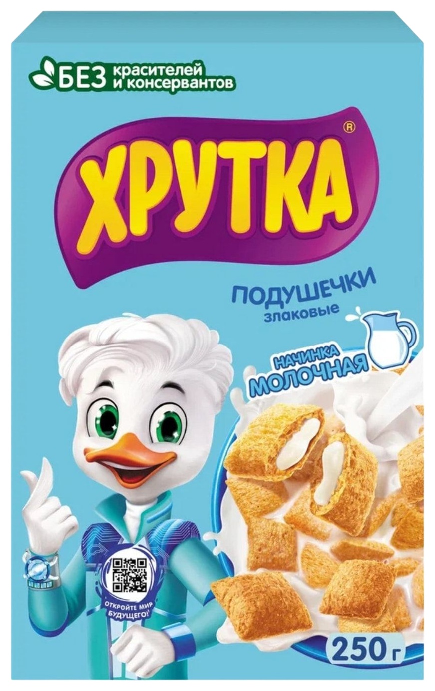 Подушечки ХРУТКА с молочной начинкой карт/уп 250г