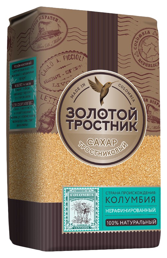 Сахар ЗОЛОТОЙ ТРОСТНИК м/у 900г