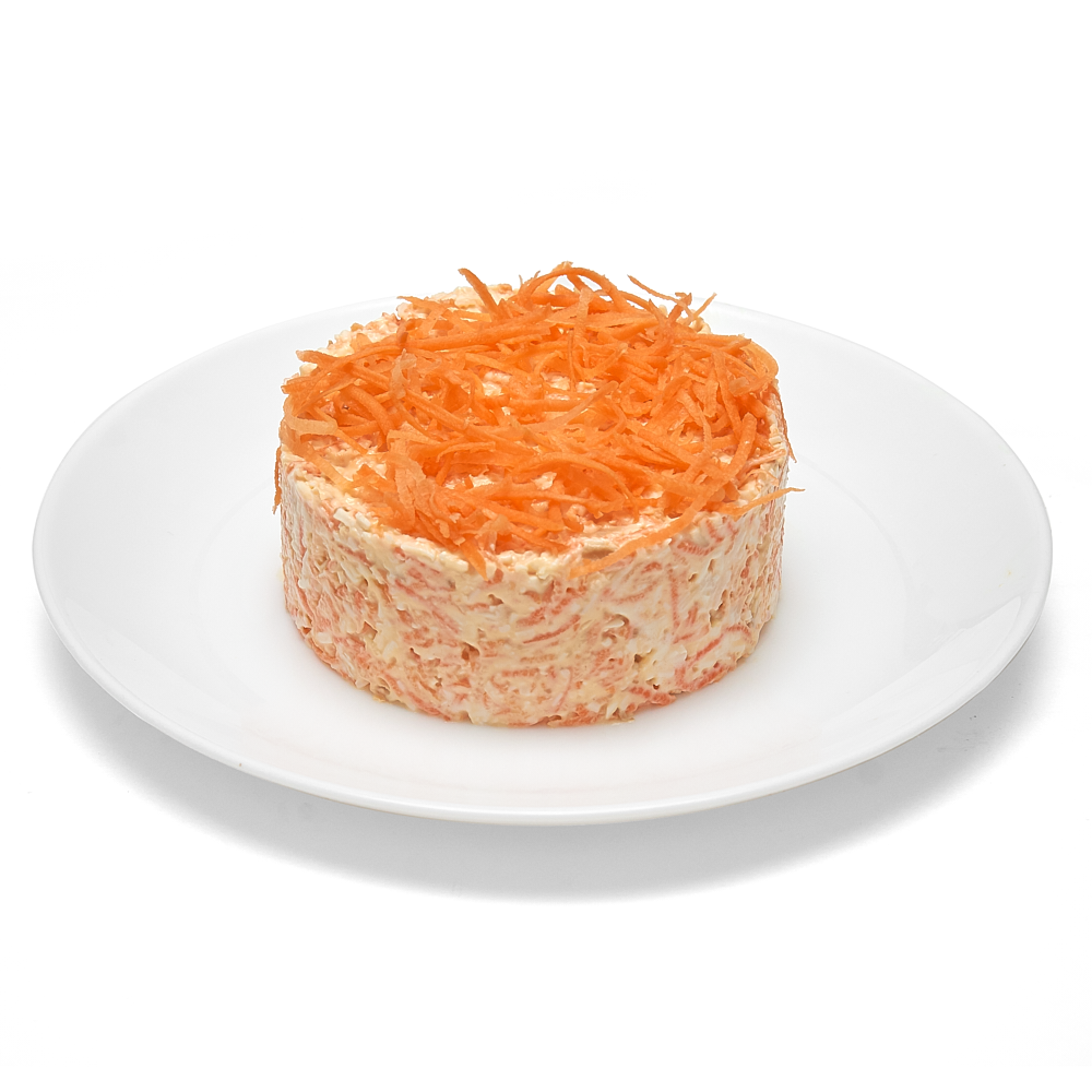Салат морковный с сыром