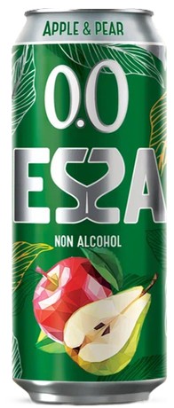 Пивной напиток ЭССА Яблоко груша б/а ж/б 0.45л