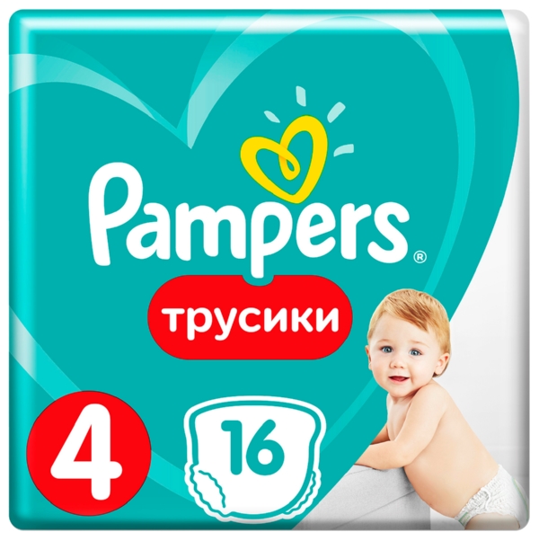 Подгузники-трусики ПАМПЕРС макси 9-14кг 16шт