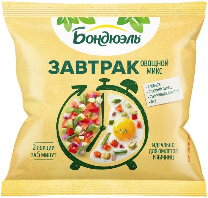 Овощной микс БОНДЮЭЛЬ Завтрак с кабачком с/м 200г