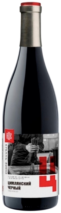 Вино ТАМАНСКИЙ ПОЛУОСТРОВ Цимлянский черный красное сух 12% ст/б 0.75л