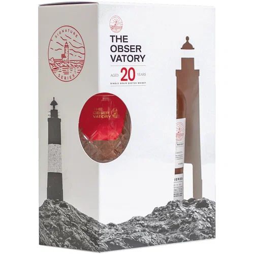 Виски ЗЕ ОБСЕРВАТОРИ 20 лет 40% ст/б 0.7л+бокал