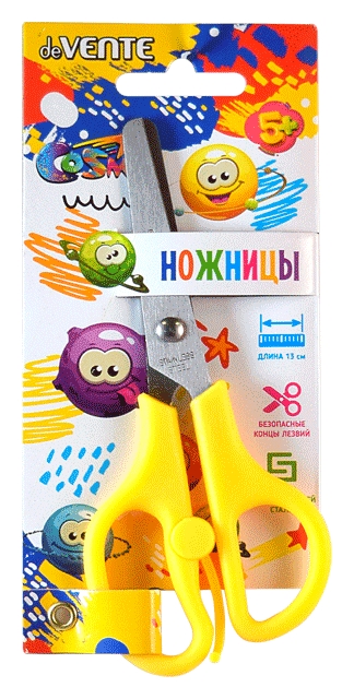 Ножницы ДЕВЕНТЕ Космо детские 13см