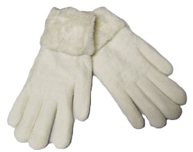 Термоперчатки женские ХОББИ ЛАЙН белые р.8-9 арт.ПТ 1518