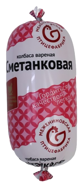 Колбаса МЕЖЕНИНОВСКАЯ ПФ Сметанковая вареная 500г