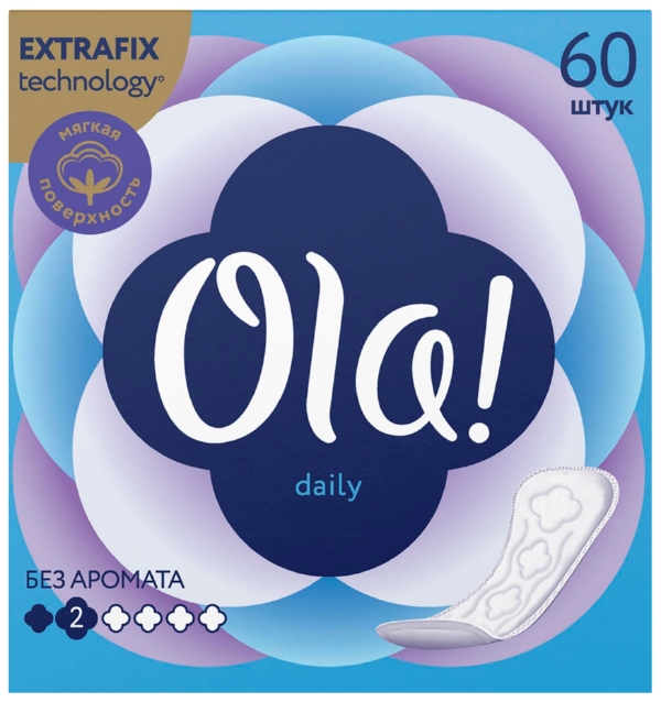 Прокладки ежедневные ОЛА Дейли 60шт