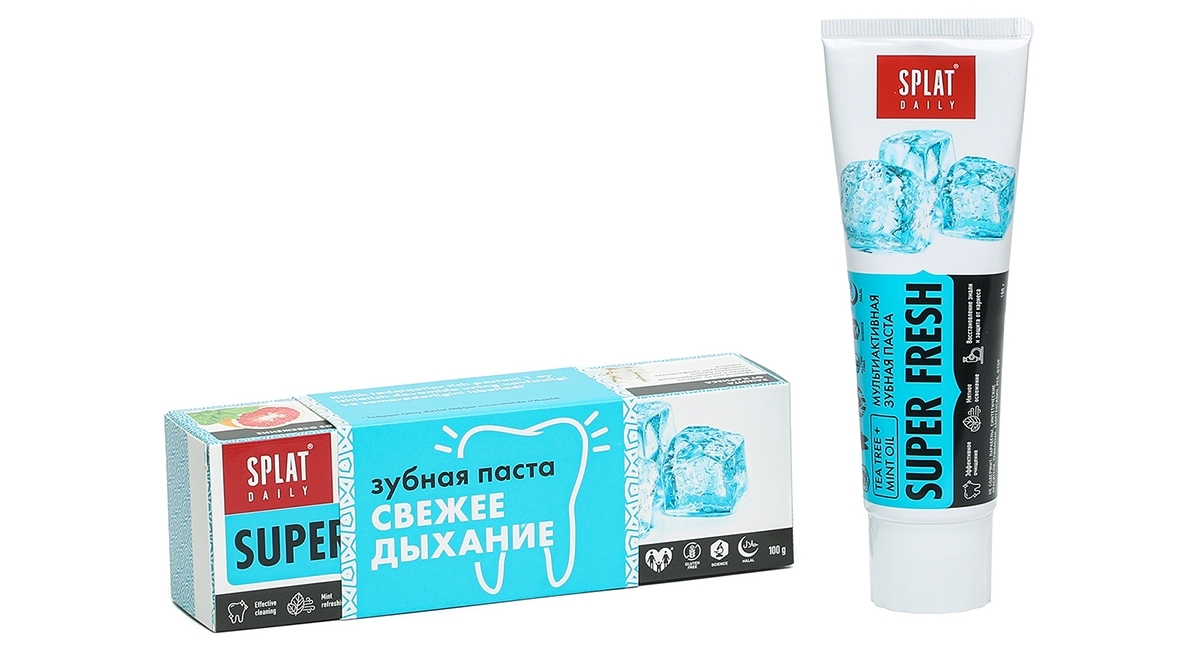 Зубная паста СПЛАТ Дэйли Суперсвежесть 3в1 100г