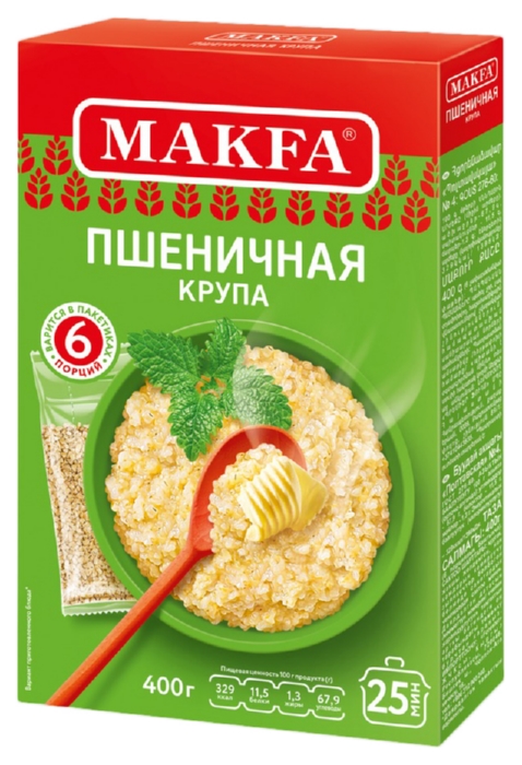 Пшеничная крупа МАКФА карт/уп 400г