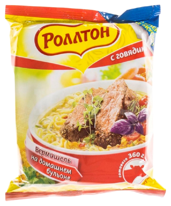 Лапша б/п РОЛЛТОН говядина 60г