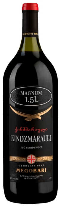 Вино МЕГОБАРИ Киндзмараули красное п/сл 11% ст/б 1.5л