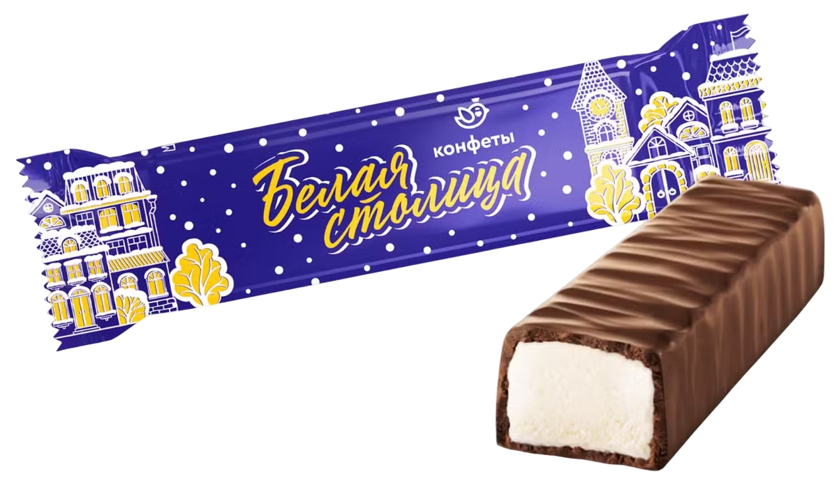 Конфеты СЛАДУНИЦА Белая столица пралиновые весовые