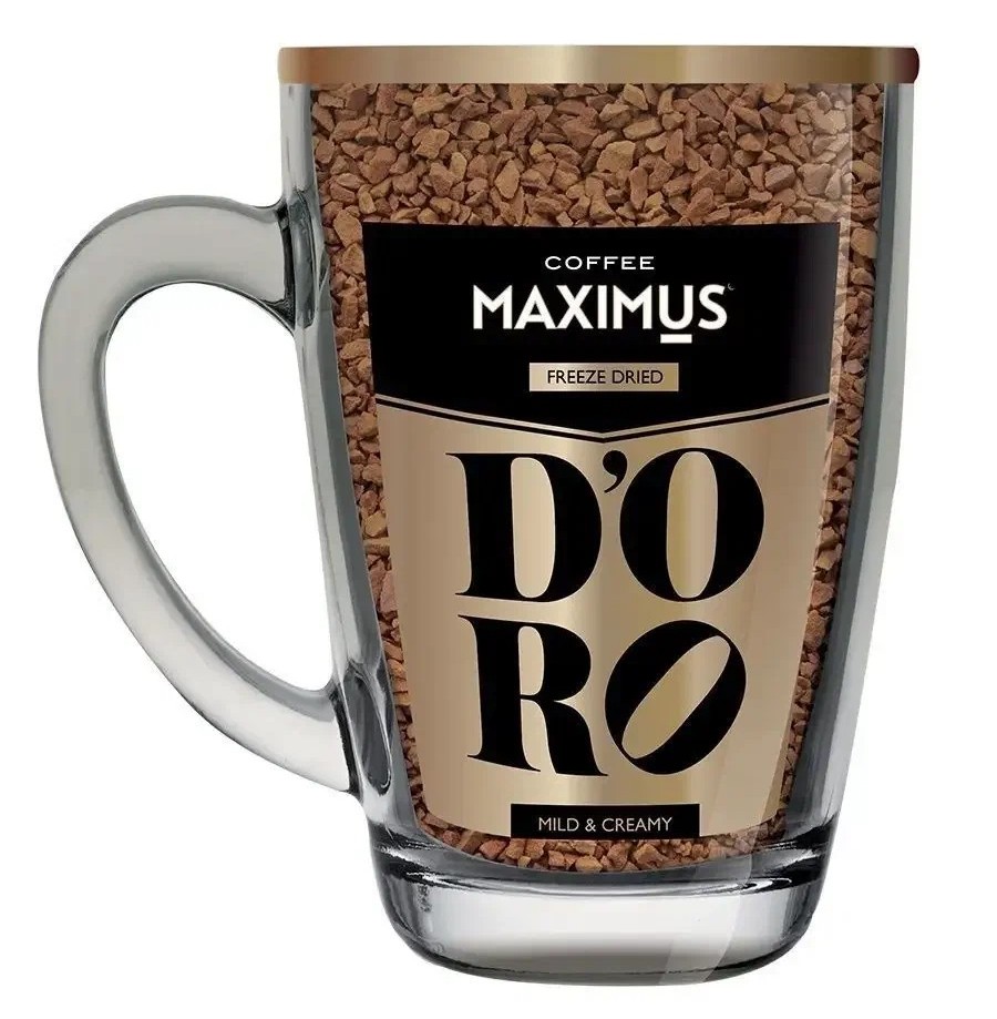 Кофе МАКСИМУС Доро стеклянная кружка 70г