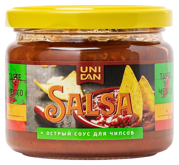 Соус УНИ ДЕН Сальса для чипсов ст/б 280г