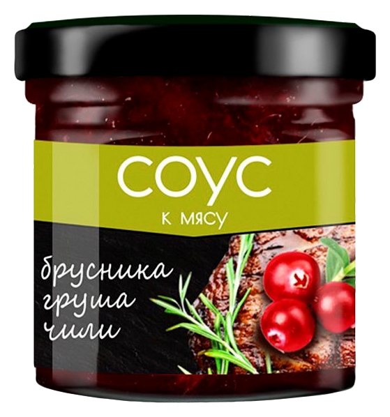 Соус САВА брусничный с грушей и чили ст/б 100г