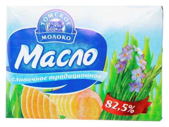 Масло сливочное ТОМСКОЕ МОЛОКО Традиционное бзмж 82.5% 180г