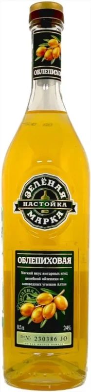 Настойка ЗЕЛЕНАЯ МАРКА Облепиховая 24% ст/б 0.5л