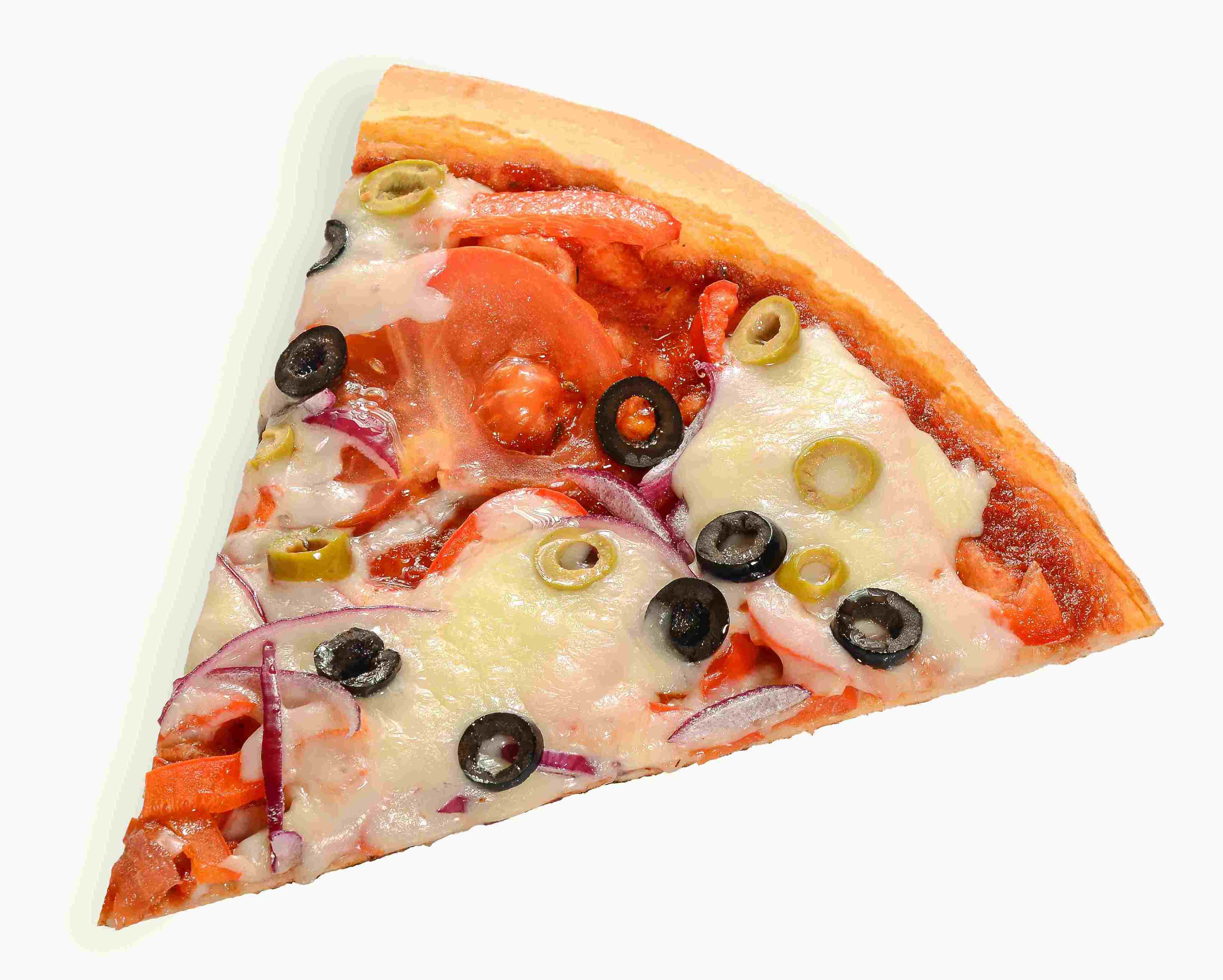 Пицца овощная с сыром кусок 160г