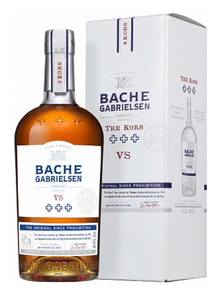 Коньяк БАШ ГАБРИЭЛЬСОН Тре Корс VS 40% ст/б 0.7л
